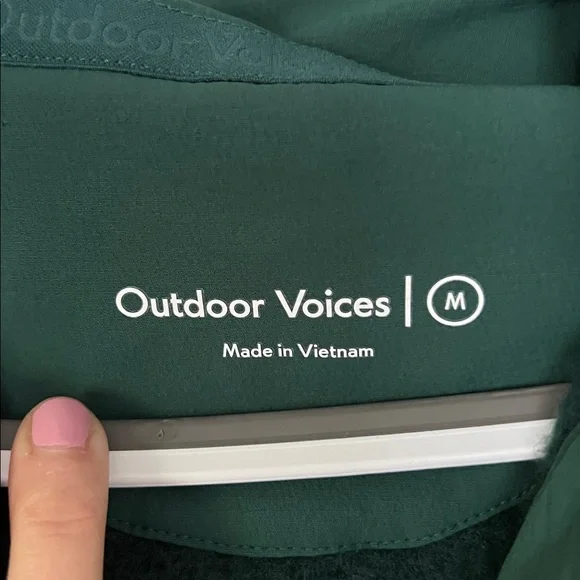 Outdoor Voices Forest Green Fleece Pullover - Picture 3 of 5